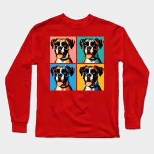 Boxer Pop Art - Dog Lover Gifts Long Sleeve T-Shirt